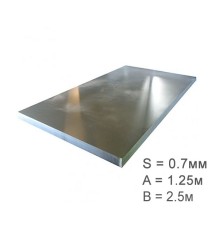 Лист 0.7 мм оцинкованный